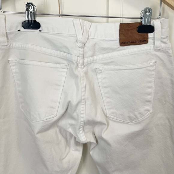 J Crew Point Sur Slim Stacker Japanese Selvedge Jean in Marshmallow Size 25 - Picture 10 of 11